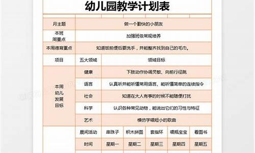 学前班教学工作春季_学前班教学工作计划